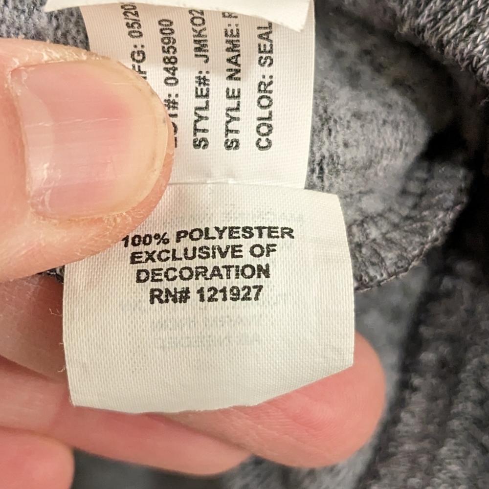 johnnie-O 2022 Reflex Fleece 1/4 Zip Pullover Sweater in Seal Grey Business - Picture 7 of 8